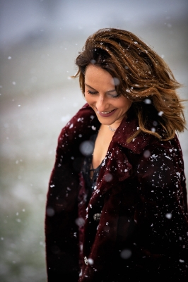 Juliette im Schneetreiben