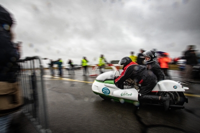 Historisches Flugplatzrennen - Hans Jürgen Kleser, Benjamin Deges - BMW Kneeler R 50 S